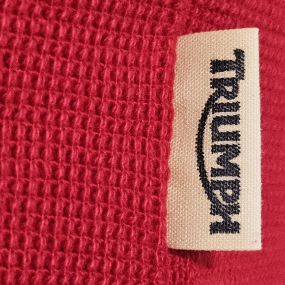 Triumph Motorcycles Sixty8 Short Sleeve Thermal Knit Shirt - Red - Size XL - Picture 6 of 12